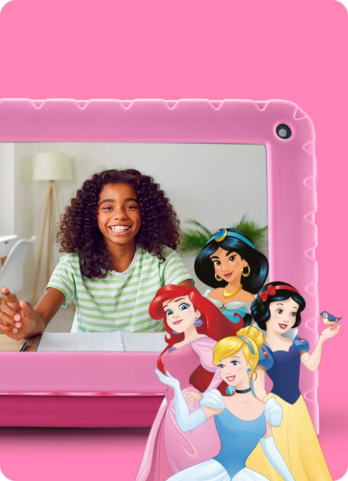 Banner da câmera frontal do Tablet Princesas.