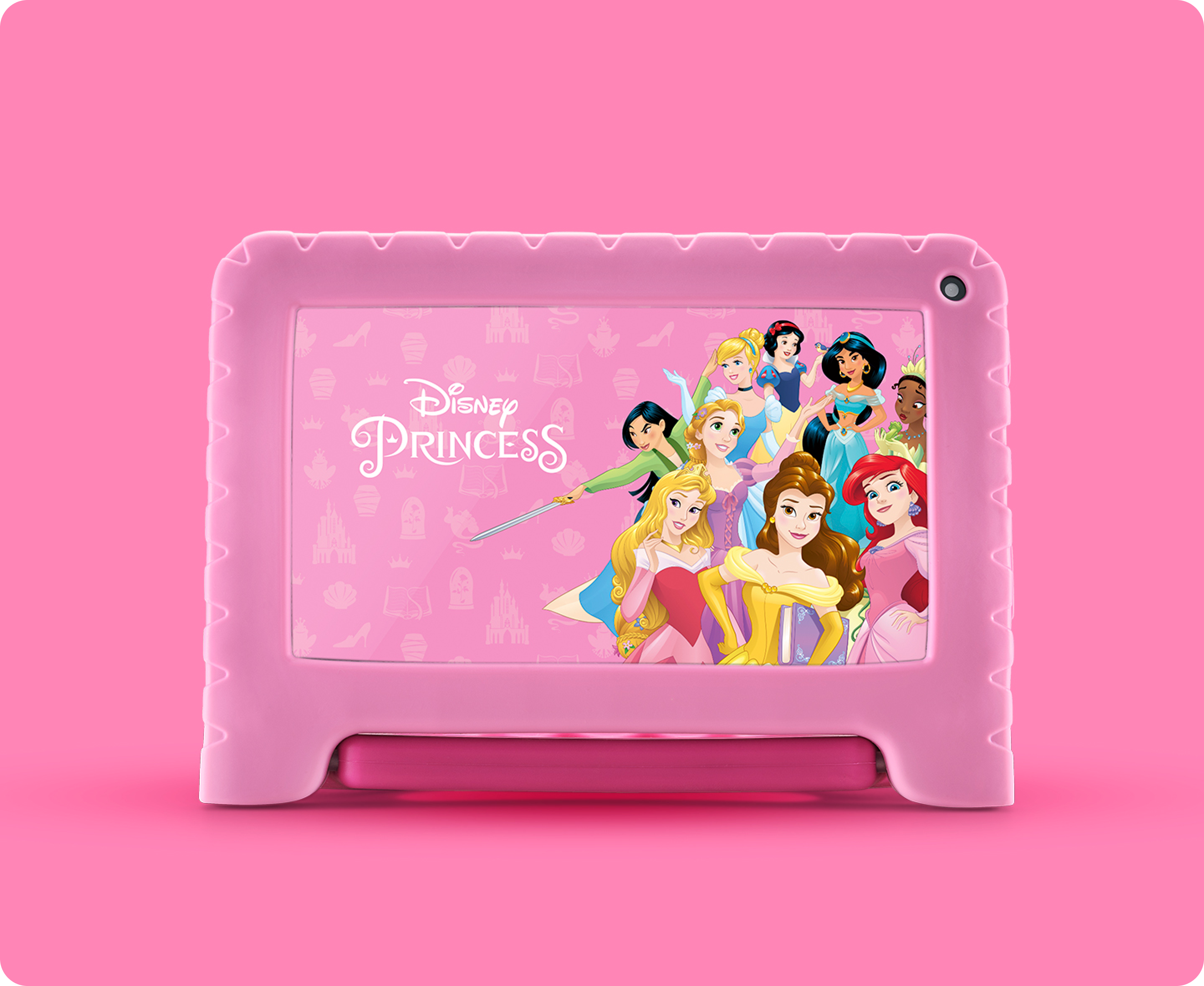 Tablet Princesas com personagem de desenho animado.