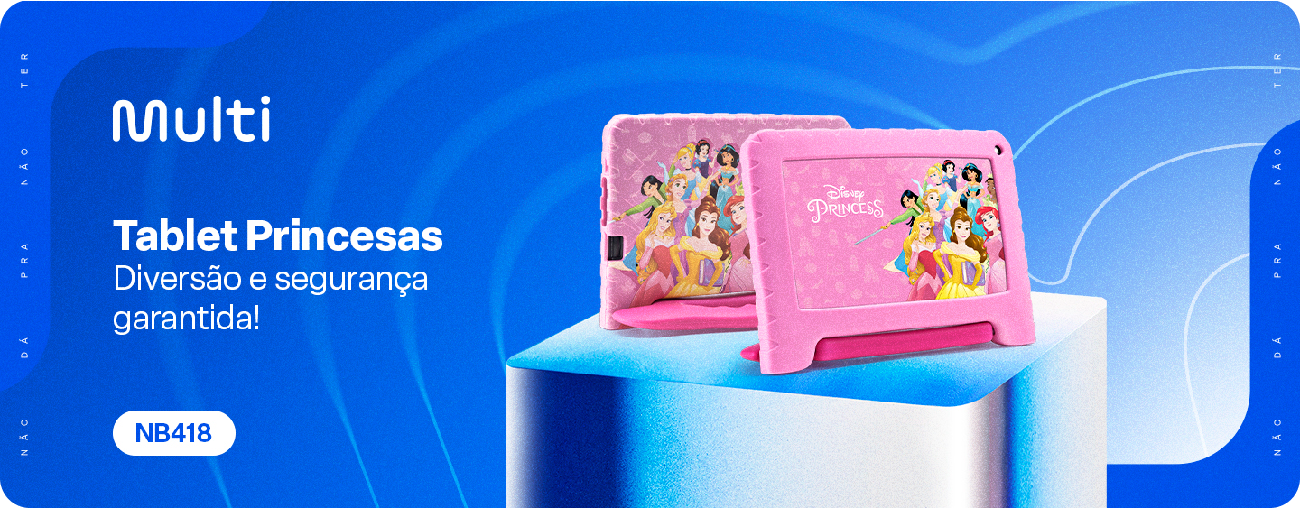 Banner de apresentação do Tablet Princesas.